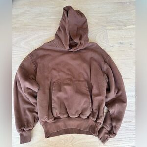 Yeezy x Gap Collab Men's Brown Pullover Hoodie Sweatshirt